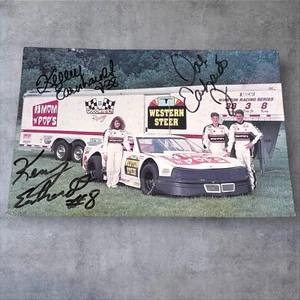 Dale Earnhardt Jr FULL NAME KERRY KELLEY VINTAGE MOM N POPS signed HERO photo - Picture 1 of 5