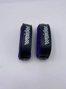 Vintage Set of 2 Weider 1lb Walking Hand Weights Heavy Hands Purple Dumbbells - Picture 1 of 4