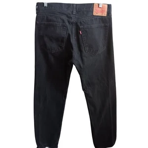 36 x 36 Levi's 505 Herren schwarz gerades Bein Denim Jeans W36 L36 alle Baumwolle - Bild 1 von 5