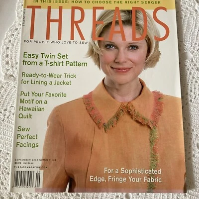 Threads Magazine September 2003 Number 108 For People Who Love To Sew  - Image 1 of 4