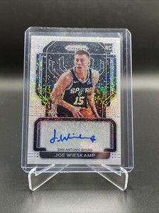 2021-22 Prizm Joe Wieskamp Auto White Sparkle 1/1 Rookie Spurs RS-JOE