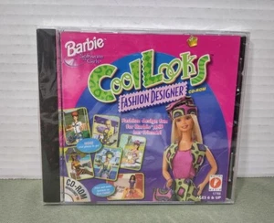 ๐ฅ New Barbie Cool Looks Fashion Designer CD-ROM PC 1997 Video Game ๐ฅ - Picture 1 of 3