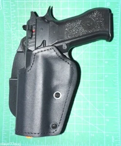 Front Line K4050PCL-BK LH Kydex Paddle Holster Lined IMI IWI 4.4" Baby Eagle F - Picture 1 of 12