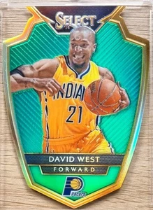 2014-15 Panini Select /5 Premier Green Die-Cut Prizms #130 David West - Pacers - Picture 1 of 4