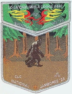 Lo La 'Qam Geela 491 Crater Lake OR 2023 Jamboree 2-P Flap Set SMY Bdr (PK1064) - Bild 1 von 2