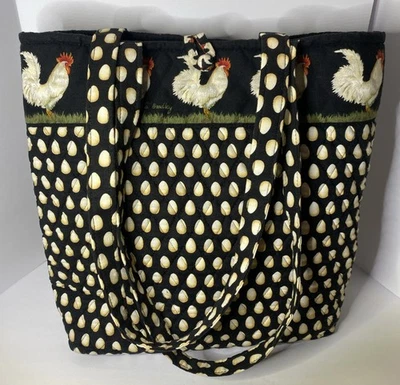 Vera Bradley Chicken & Egg Bag XL Tote Chanticleer Quilted  Shoulder - Image 1 of 4