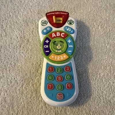 Baby LeapFrog 学习灯遥控玩具白色绿色 — 第 1/4 张图片