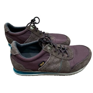 Teva Sneakers Suede Accent Casual Walking Shoes Comfort Purple Size 9 - Picture 1 of 9