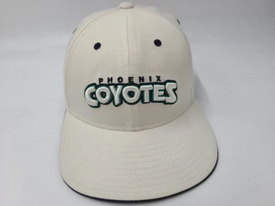 Gorra ajustable vintage Phoenix Coyotes New Era mezcla de lana NHL hockey blanca Foto 1 de 4