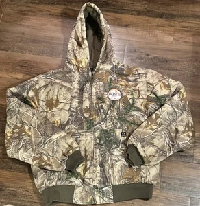 Dri Duck Realtree Canvas Work Jacket LG Camo Busch  Size Measurements In Details - Picture 1 of 24