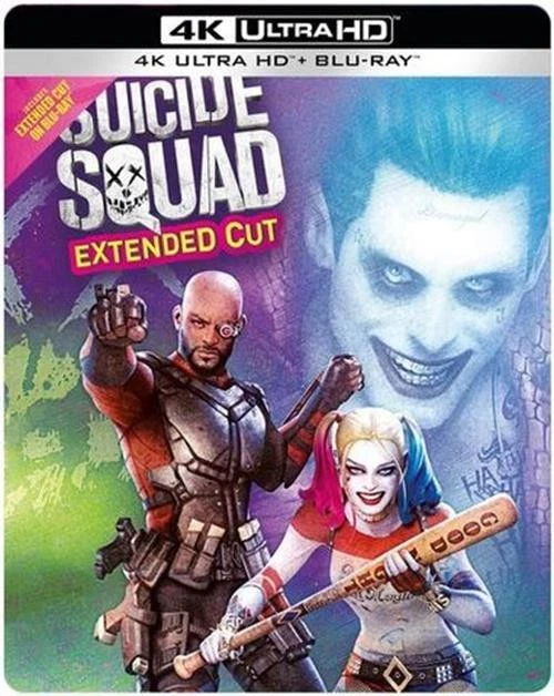 Suicide Squad Extended Cut 2016 4K UHD 2BR Steelbook Blu-ray Bluray - Image 1 of 1