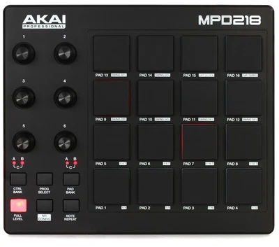 Akai Professional MPD218 16-Pad MIDI Pad Controller - Image 1 of 4
