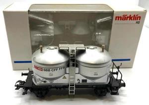 Märklin H0 47612 vagón de silo SBB CFF FFS vagón de silo de polvo embalaje original #K255 - Imagen 1 de 1