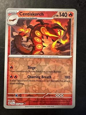 Centiskorch 037/162 Sv05: Temporal Forces Reverse Holo - Image 1 of 2