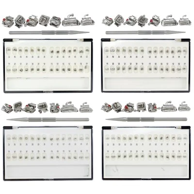 Dental Orthodontic Self Ligating Brackets Braces Metal Roth MBT 022 345 DAMON Q - Image 1 of 4