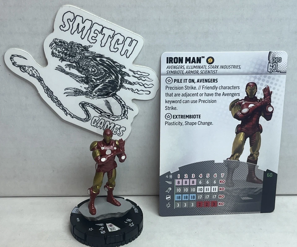 AV60 010 Iron Man - Common Figure - Marvel Heroclix - Avengers 60th - Image 1 of 1