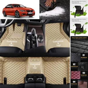 For BMW 3-series sedan Car Floor Mats Interior Accessories Cargo Pad Leather Set - Picture 1 of 19