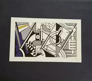 Roy Lichtenstein ""Frieden durch Chemie IV"" montierte Offset-Lithographie 1973 - Bild 1 von 5