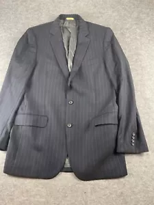 Brooks Brothers 1818 Fitzgerald Herren Marine Nadelstreifen Wolle 2 Knopf Blazer Gr. 42 - Bild 1 von 10