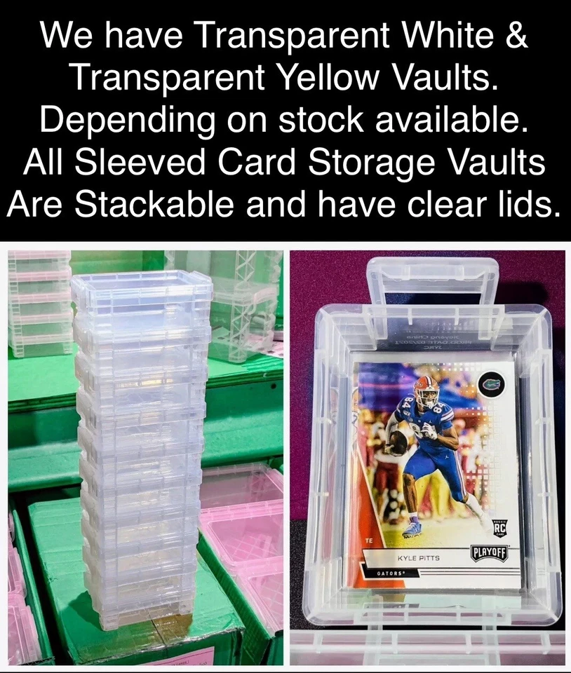 Trading Card Storage Boxes (20-Pack Stackable Lot) Holds Cards In Penny Sleeves! - Image 1 of 2