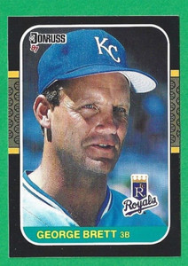 George Brett 1987 Donruss #54 - MINT (Pack Fresh) - Kansas City Royals -  HOF