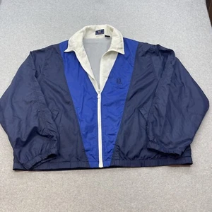 Vintage PGA Tour Golf Jacket Logo Mens XXL Blue Streetwear Windbreaker Retro 80s - Picture 1 of 15