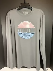 Camiseta Dri Fit manga larga Reel Life nueva con etiquetas mediana - Imagen 1 de 4