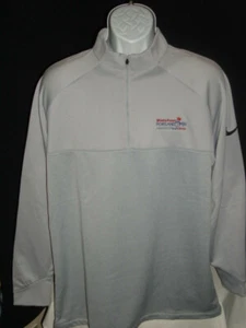 NWT Nike Dri FIT Therma 1/4 Zip Pullover Sweater Grey Mens Sz. L "Portland Open" - Picture 1 of 11