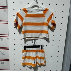 Art Class Girls 2pc Orange Terry Set Size M - Picture 1 of 4