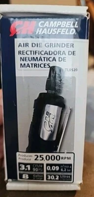 GRINDER AIR DIE NEW CAMPBELL HAUSFELD AT250100 1/4 IN NPT 25,000 RPM 3.1 CFM. - Image 1 of 4