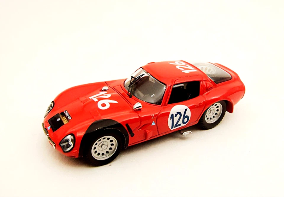 1:43 BESTMODEL  Alfa Romeo TZ 2 - Targa Florio 1966 #126 Pinto/Todaro - BEST9105 - Immagine 1 di 2