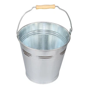 Metalleimer Wassereimer Blecheimer Baueimer Blumeneimer Garteneimer 7 L Verzinkt - Bild 1 von 4