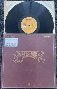 Carpenters The Singles 1969-1973 Greatest Hits LP GATEFOLD 1973 TESTED EX VIDEO - Picture 1 of 13