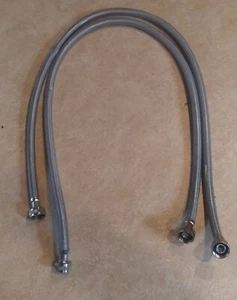 Braided Stainless Steel Washer Water Hoses - Picture 1 of 1