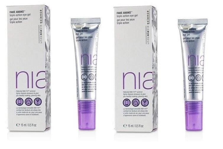 LOT of 2 StriVectin NIA-114 FAKE AWAKE Triple-Action EYE GEL, 0.5 fl oz - Image 1 of 1