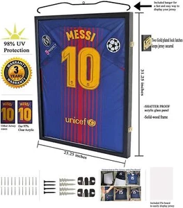 31.5" Jersey Display Frame Case PRO UV Grade for Baseball Basketball Football - Picture 1 of 8