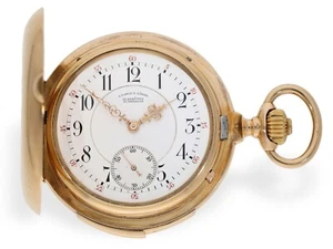 Viertelrepetition A. Lange & Söhne 0,750 18K Gold seltenste Herren Taschenuhr - Bild 1 von 7