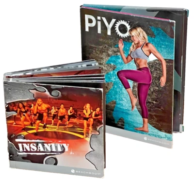 Insanity Fitness Lot - Beachbody 10 DVD + PiYo 3 Disc – Cardio Workout Set - Image 1 of 4