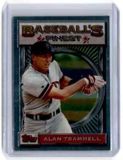1993 Topps Finest Baseball's Alan Trammell Detroit Tigers #18