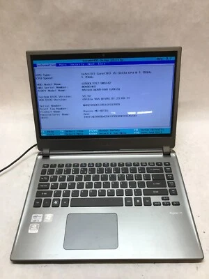 Acer Aspire M5-481TG 15" Laptop i5-3317U 1.7GHz 4GB RAM Nvidia GT 640M LE - - DW - Image 1 of 4