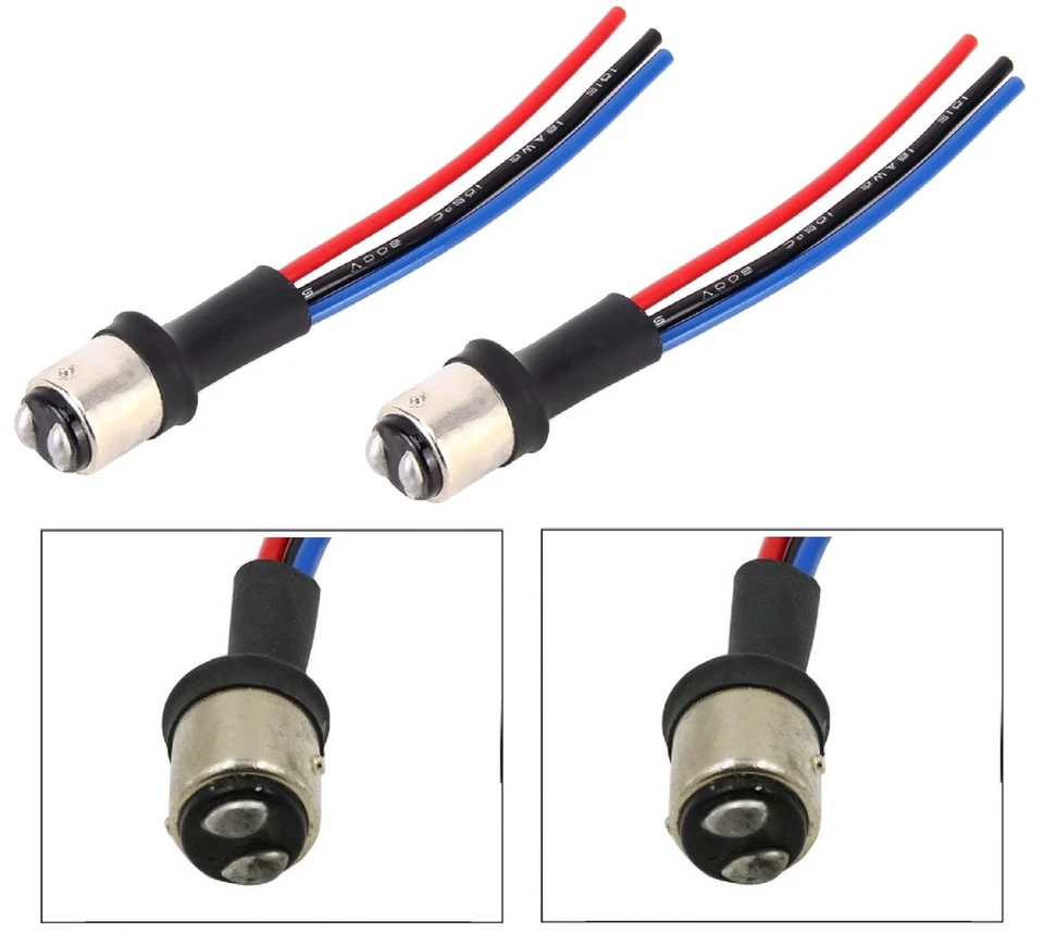 Enchufe de repuesto de freno de parada de cable de dos arneses para cable de coleta 1157 S25 Foto 1 de 4