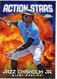 Jazz Chisolm Jr. 2023 Topps Chrome Action Stars #ASC-30 - Bild 1 von 2