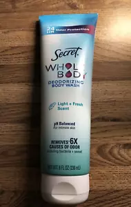NEW SECRET WHOLE BODY DEODORIZING BODY WASH IN LIGHT + FRESH SCENT 8 FL OZ 236ML - Picture 1 of 3
