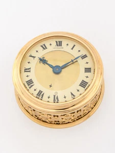 Very attractive  LeCoultre table clock with 8 days alarm made in the 50's - Picture 1 of 5