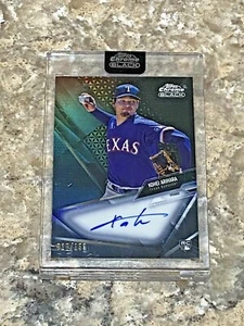 2021 Topps Chrome Black AUTO Kohei Arihara RC #CBA-KA Texas Rangers Card /150 - Picture 1 of 3