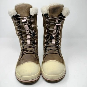 KEEN SNOW ROVER 200 Gram Leather Waterproof Canvas Winter Boot Shoe US 6.5 - Picture 1 of 9