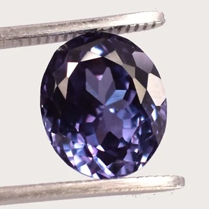 14,55 ct Farbwechsel lila zu blau Alexendrit ovaler Schliff Edelstein zertifiziert  - Bild 1 von 4