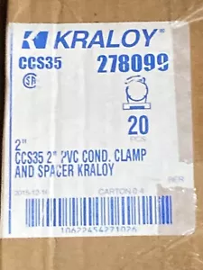 20 Stück Krayloy 278099 2" PVC Klemme - Bild 1 von 1