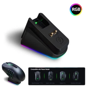 Charging Dock Wireless for Razer Basilisk Viper Ultimate/Naga Pro/ Deathadder v2 - Picture 1 of 6