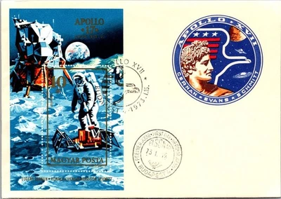 1.15.1973 Apollo 17 FDC - Budapest, Hungary - J19024 - Image 1 of 2